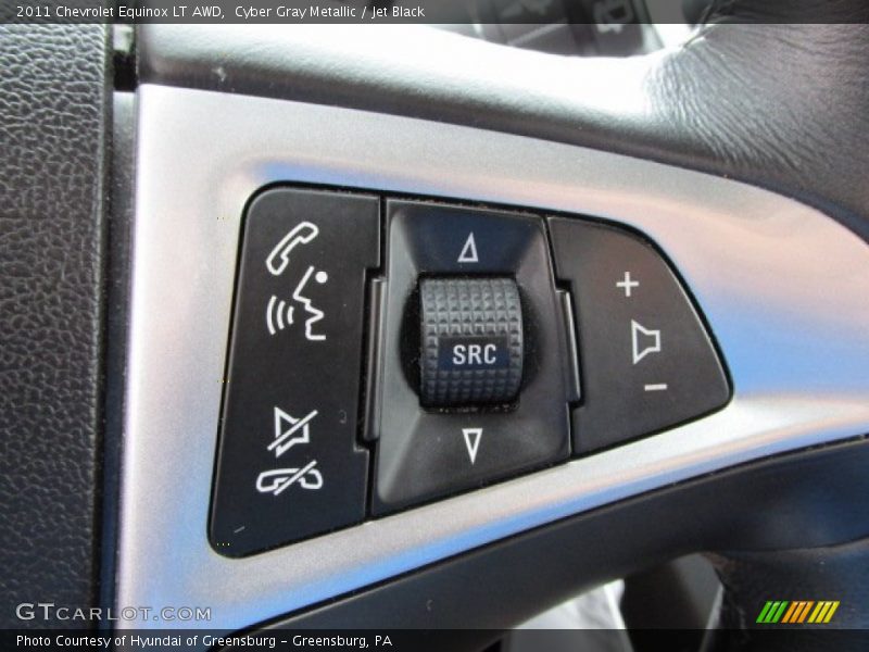 Cyber Gray Metallic / Jet Black 2011 Chevrolet Equinox LT AWD