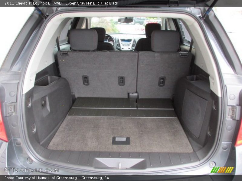 Cyber Gray Metallic / Jet Black 2011 Chevrolet Equinox LT AWD