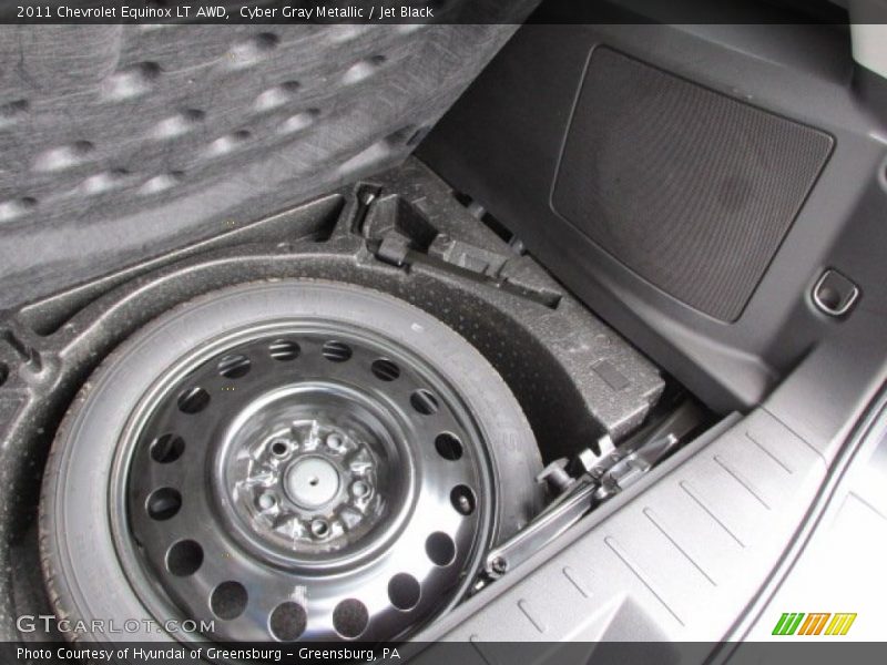 Cyber Gray Metallic / Jet Black 2011 Chevrolet Equinox LT AWD