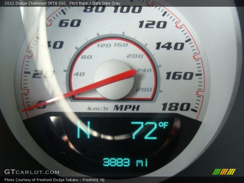 Pitch Black / Dark Slate Gray 2012 Dodge Challenger SRT8 392