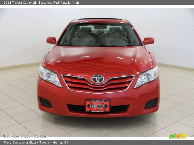 Barcelona Red Metallic / Ash 2011 Toyota Camry LE