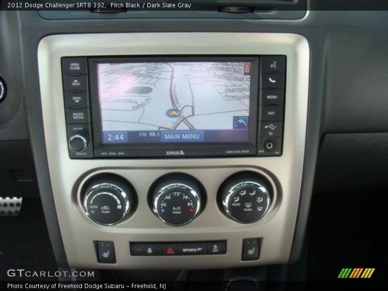 Pitch Black / Dark Slate Gray 2012 Dodge Challenger SRT8 392
