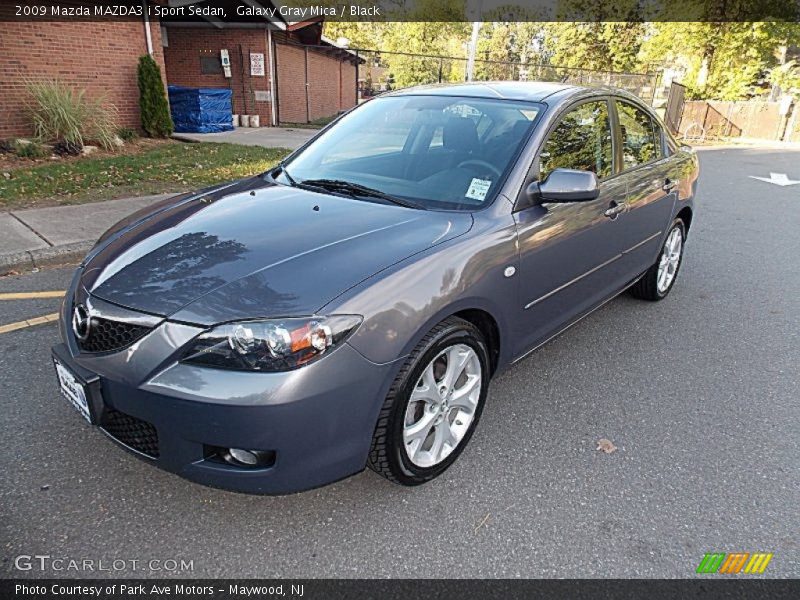 Galaxy Gray Mica / Black 2009 Mazda MAZDA3 i Sport Sedan
