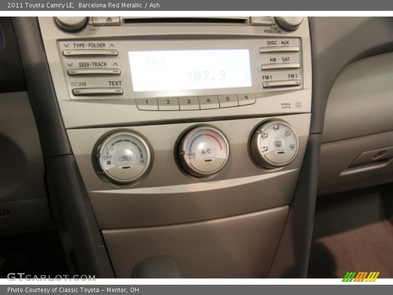 Barcelona Red Metallic / Ash 2011 Toyota Camry LE
