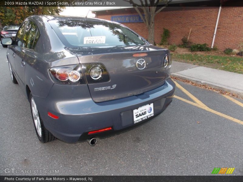 Galaxy Gray Mica / Black 2009 Mazda MAZDA3 i Sport Sedan