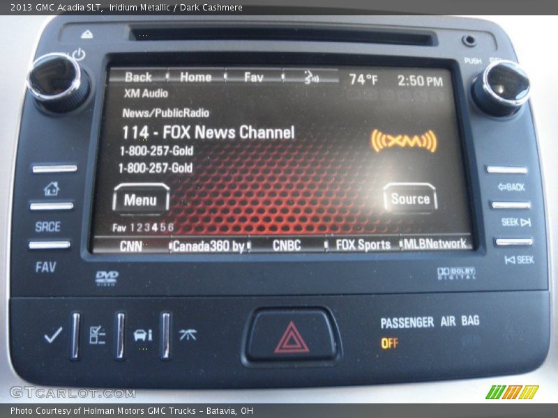 Iridium Metallic / Dark Cashmere 2013 GMC Acadia SLT