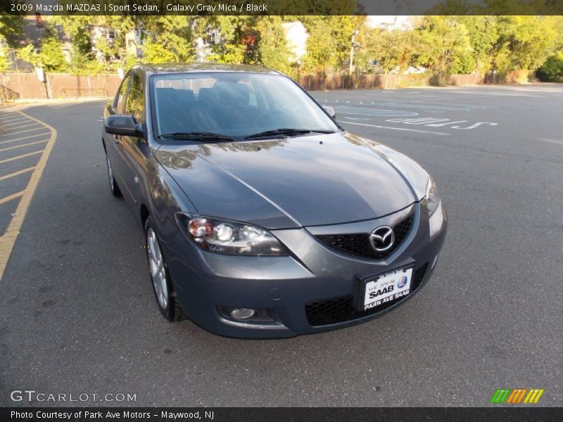 Galaxy Gray Mica / Black 2009 Mazda MAZDA3 i Sport Sedan