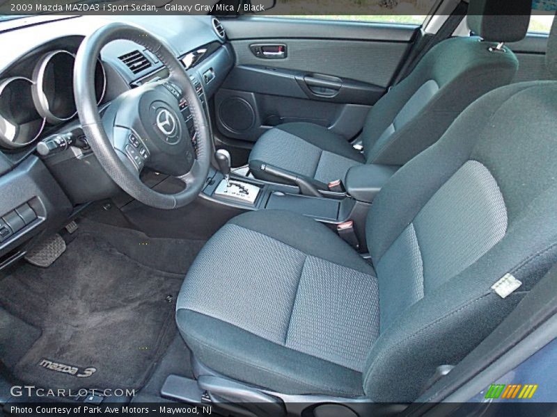 Galaxy Gray Mica / Black 2009 Mazda MAZDA3 i Sport Sedan