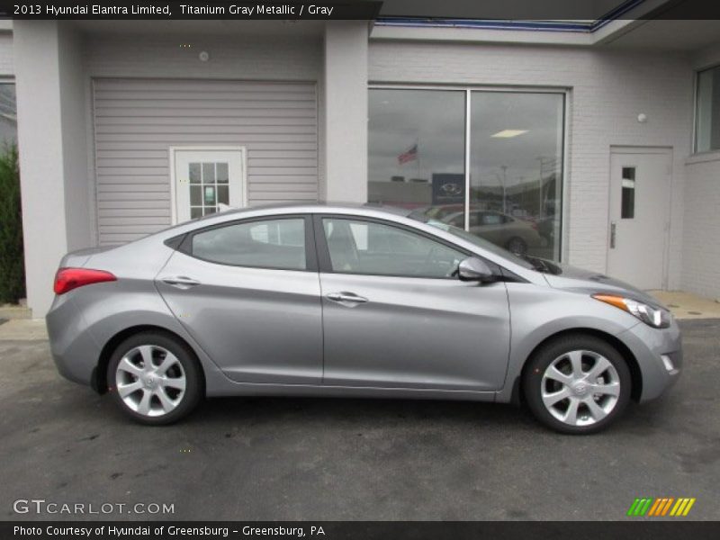 Titanium Gray Metallic / Gray 2013 Hyundai Elantra Limited