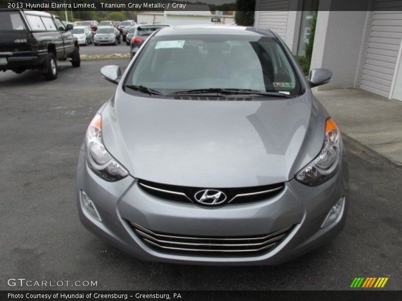 Titanium Gray Metallic / Gray 2013 Hyundai Elantra Limited