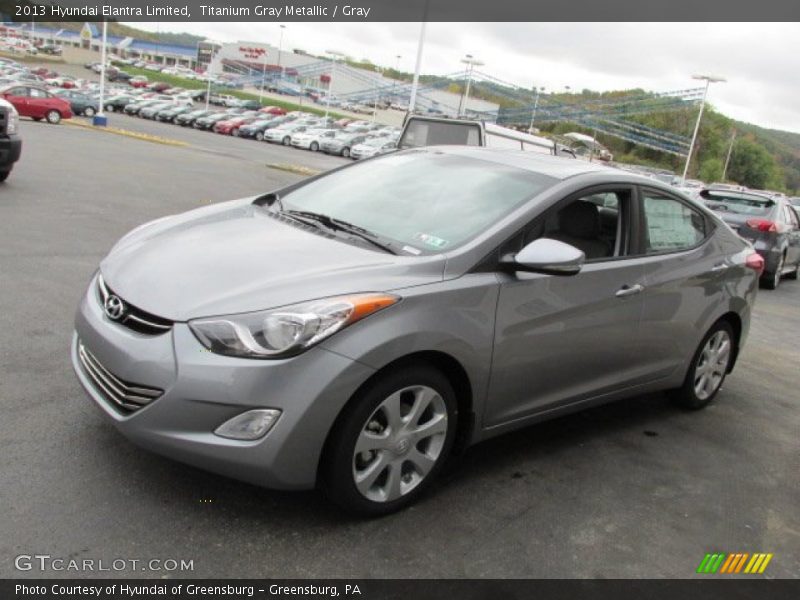 Titanium Gray Metallic / Gray 2013 Hyundai Elantra Limited