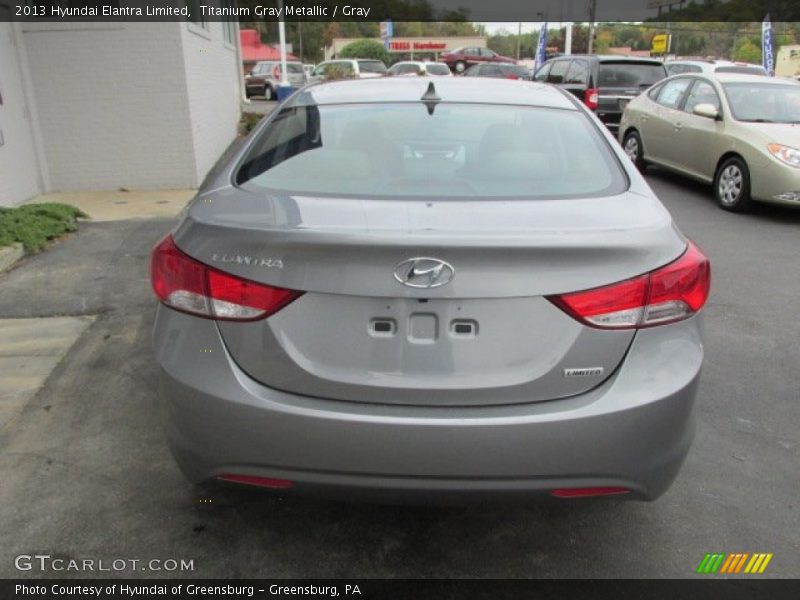 Titanium Gray Metallic / Gray 2013 Hyundai Elantra Limited