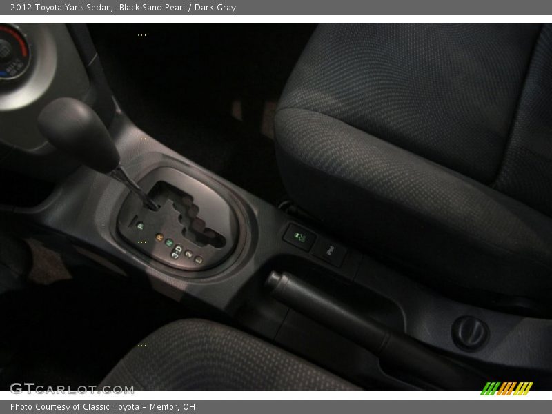 Black Sand Pearl / Dark Gray 2012 Toyota Yaris Sedan