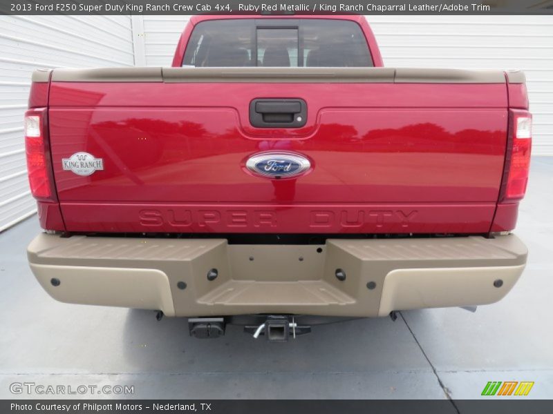 Ruby Red Metallic / King Ranch Chaparral Leather/Adobe Trim 2013 Ford F250 Super Duty King Ranch Crew Cab 4x4