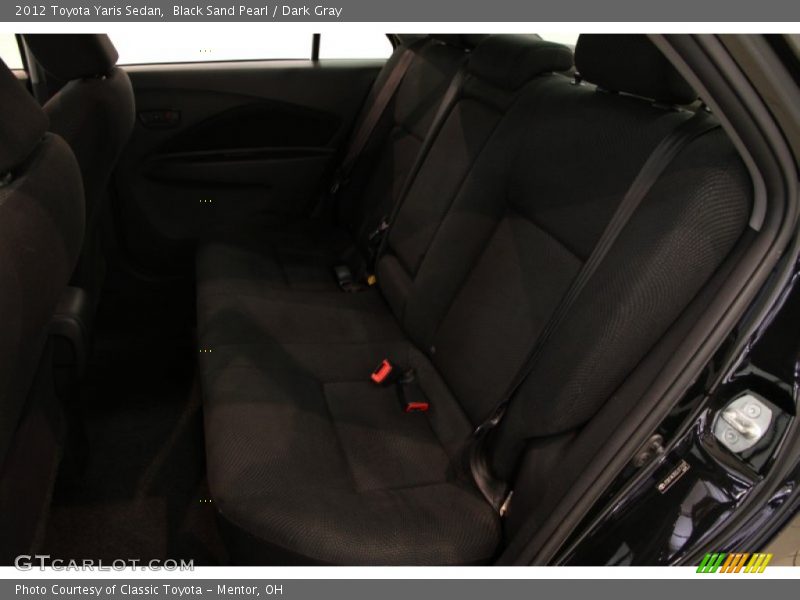 Black Sand Pearl / Dark Gray 2012 Toyota Yaris Sedan