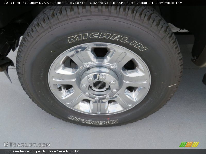 Ruby Red Metallic / King Ranch Chaparral Leather/Adobe Trim 2013 Ford F250 Super Duty King Ranch Crew Cab 4x4