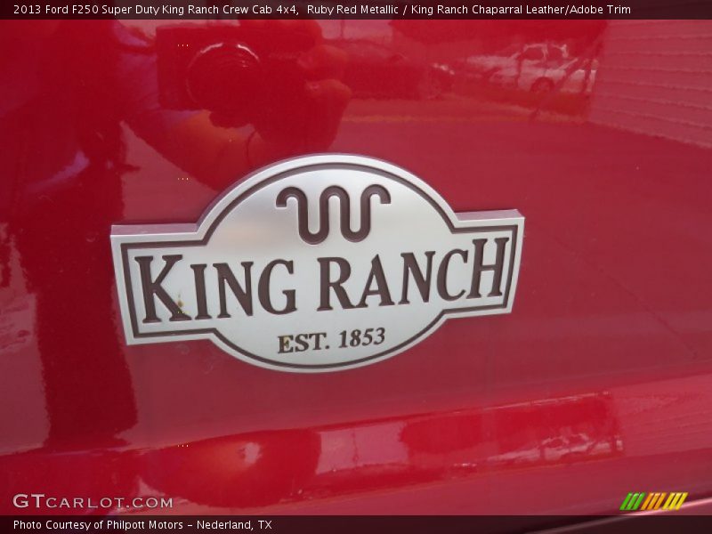 Ruby Red Metallic / King Ranch Chaparral Leather/Adobe Trim 2013 Ford F250 Super Duty King Ranch Crew Cab 4x4