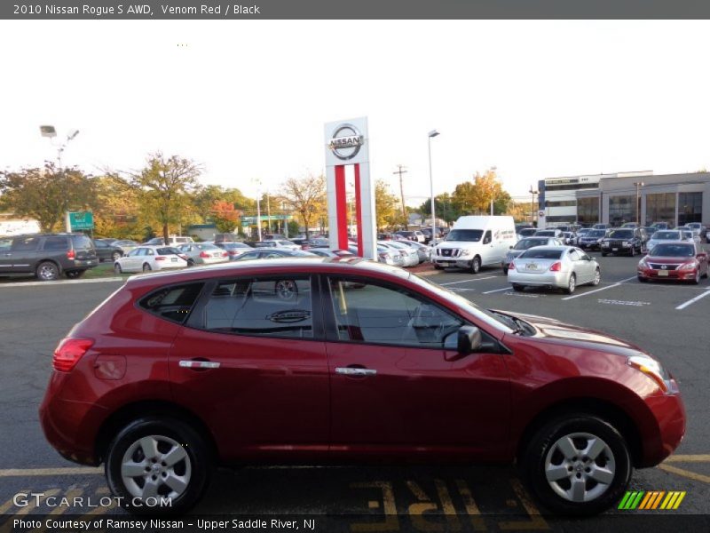 Venom Red / Black 2010 Nissan Rogue S AWD