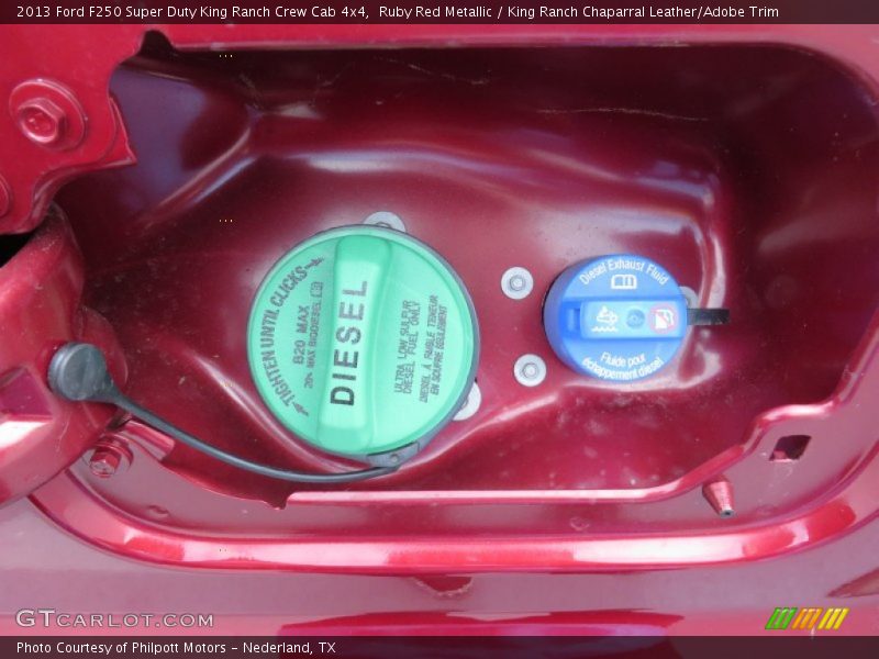 Ruby Red Metallic / King Ranch Chaparral Leather/Adobe Trim 2013 Ford F250 Super Duty King Ranch Crew Cab 4x4