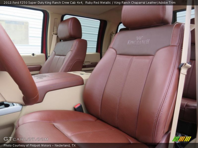 Ruby Red Metallic / King Ranch Chaparral Leather/Adobe Trim 2013 Ford F250 Super Duty King Ranch Crew Cab 4x4