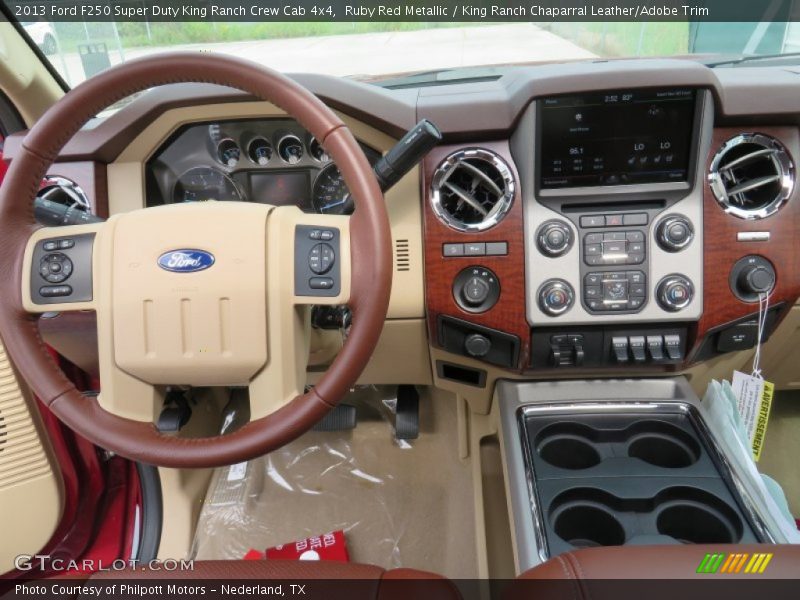 Ruby Red Metallic / King Ranch Chaparral Leather/Adobe Trim 2013 Ford F250 Super Duty King Ranch Crew Cab 4x4