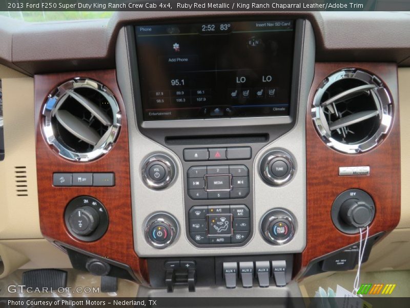 Ruby Red Metallic / King Ranch Chaparral Leather/Adobe Trim 2013 Ford F250 Super Duty King Ranch Crew Cab 4x4