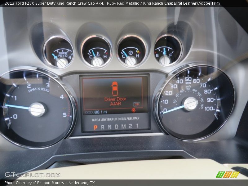 Ruby Red Metallic / King Ranch Chaparral Leather/Adobe Trim 2013 Ford F250 Super Duty King Ranch Crew Cab 4x4