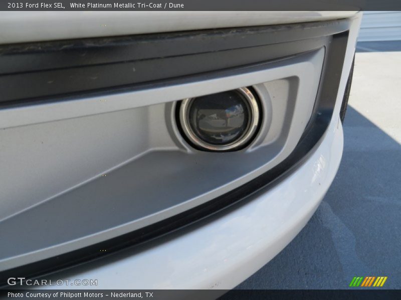 White Platinum Metallic Tri-Coat / Dune 2013 Ford Flex SEL