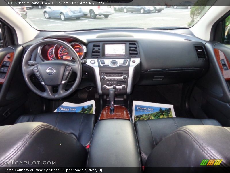 Brilliant Silver Metallic / Black 2010 Nissan Murano LE AWD