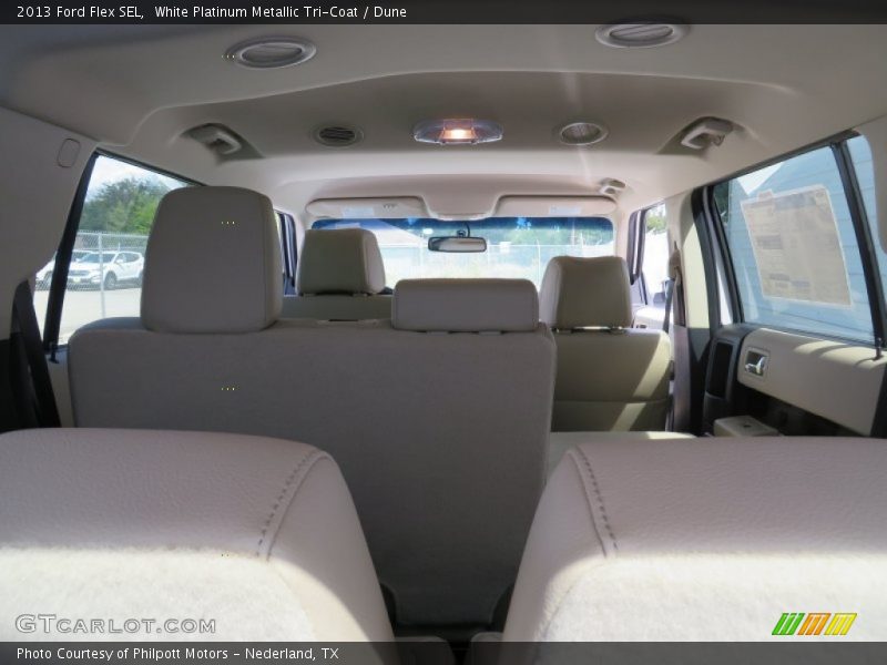 White Platinum Metallic Tri-Coat / Dune 2013 Ford Flex SEL