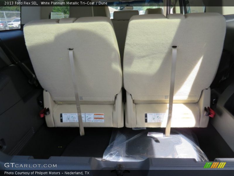 White Platinum Metallic Tri-Coat / Dune 2013 Ford Flex SEL