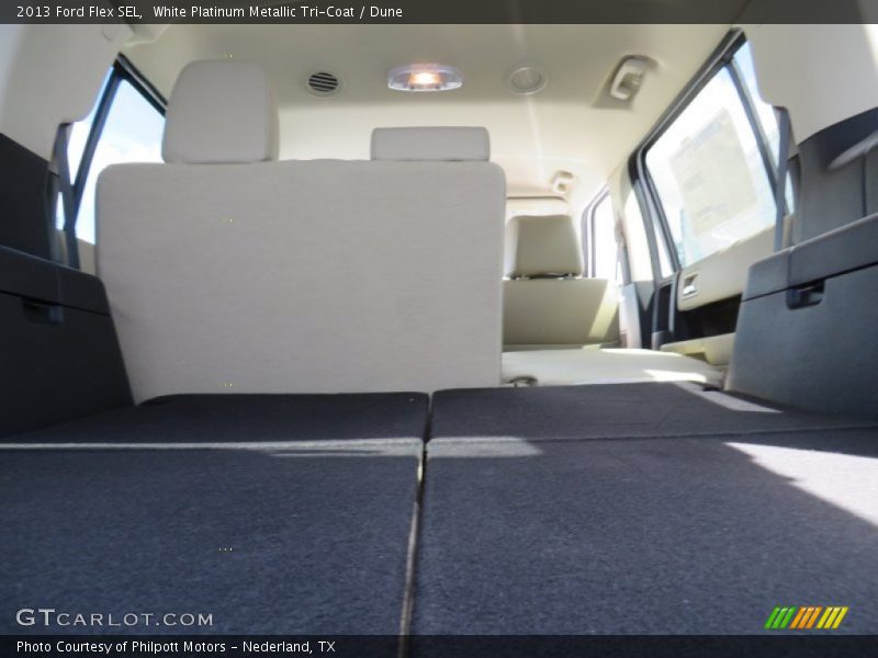 White Platinum Metallic Tri-Coat / Dune 2013 Ford Flex SEL