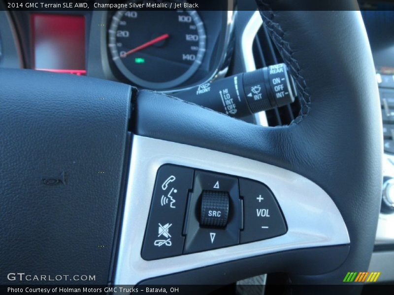 Champagne Silver Metallic / Jet Black 2014 GMC Terrain SLE AWD
