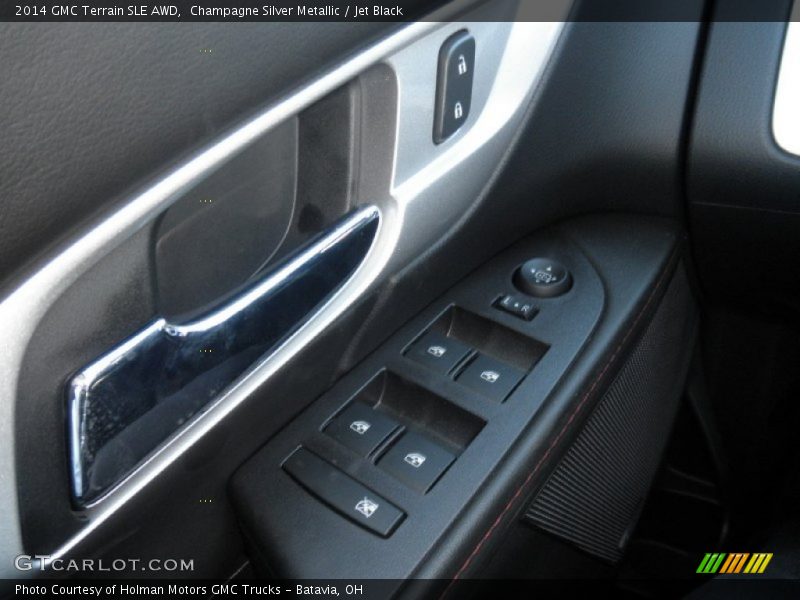 Champagne Silver Metallic / Jet Black 2014 GMC Terrain SLE AWD