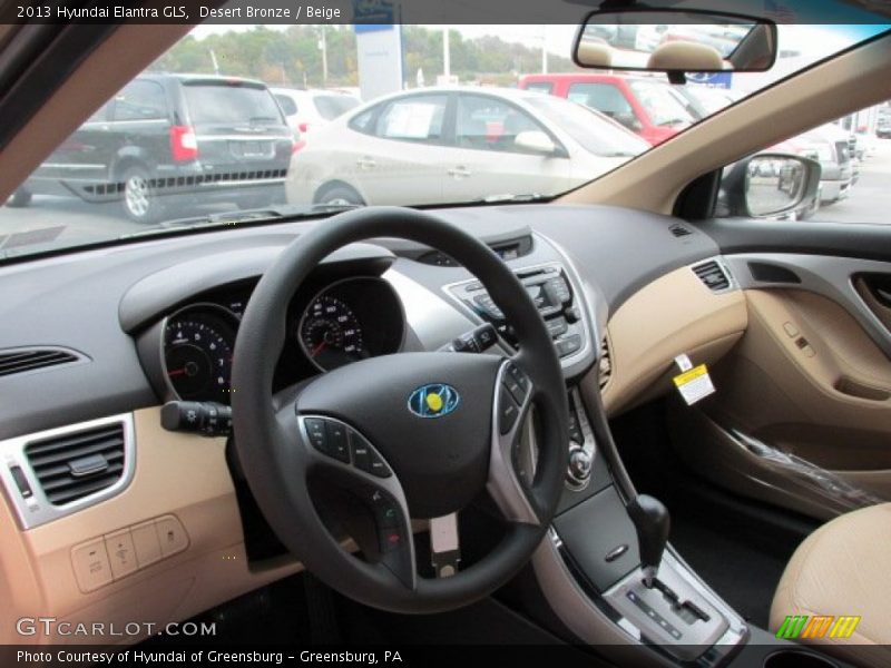 Desert Bronze / Beige 2013 Hyundai Elantra GLS