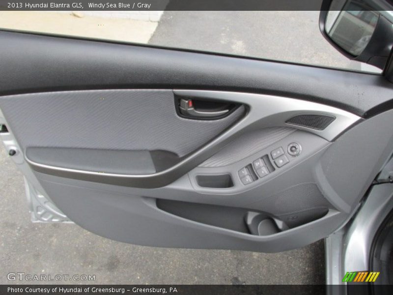 Windy Sea Blue / Gray 2013 Hyundai Elantra GLS