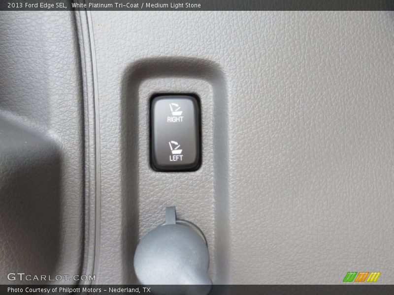White Platinum Tri-Coat / Medium Light Stone 2013 Ford Edge SEL