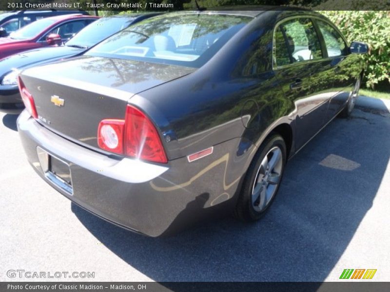 Taupe Gray Metallic / Titanium 2011 Chevrolet Malibu LT