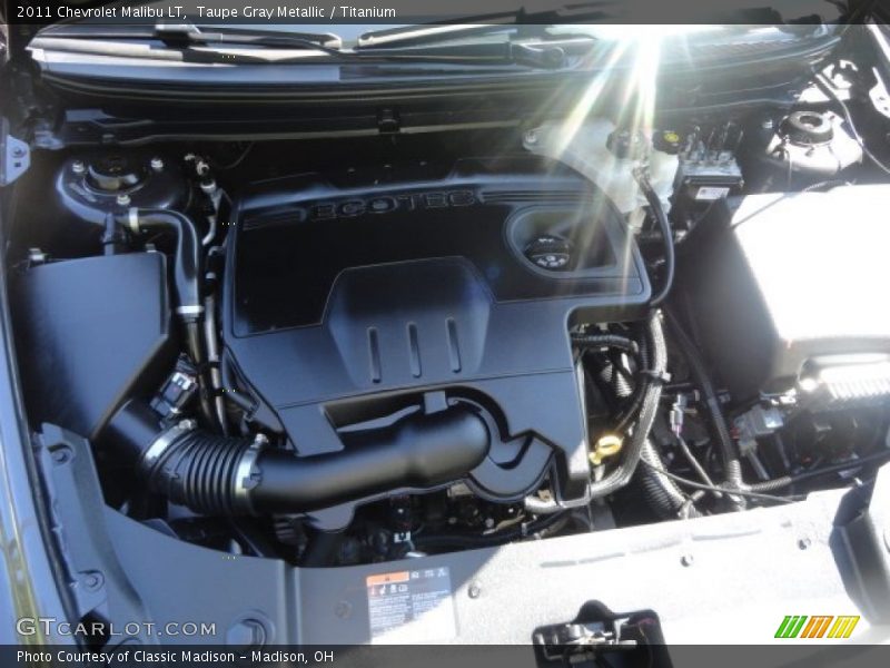 Taupe Gray Metallic / Titanium 2011 Chevrolet Malibu LT