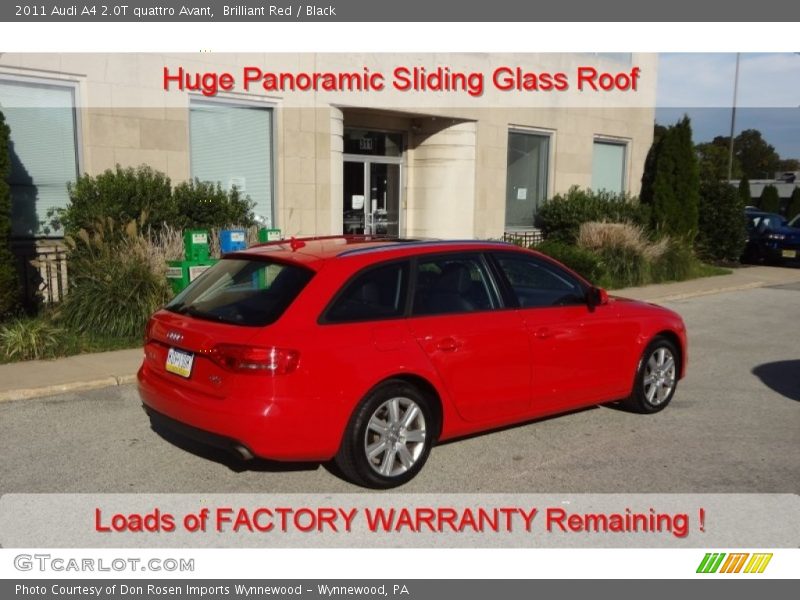 Brilliant Red / Black 2011 Audi A4 2.0T quattro Avant