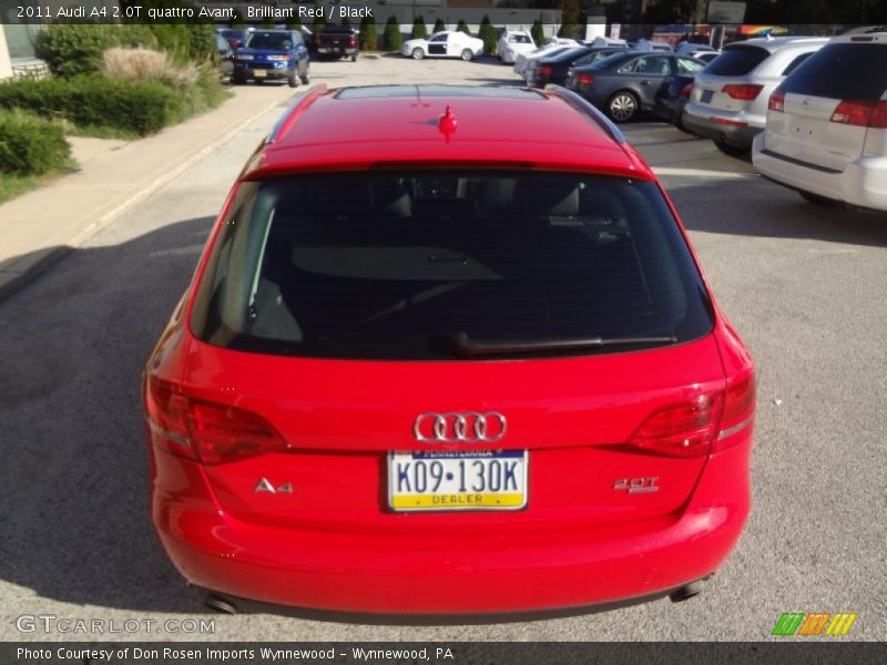 Brilliant Red / Black 2011 Audi A4 2.0T quattro Avant