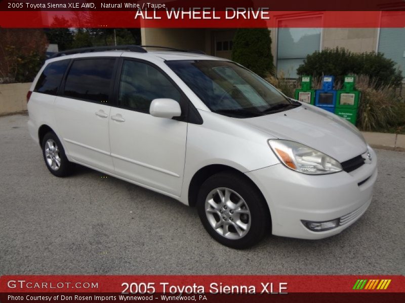 Natural White / Taupe 2005 Toyota Sienna XLE AWD