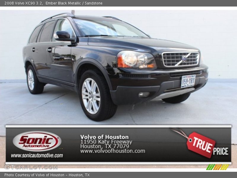 Ember Black Metallic / Sandstone 2008 Volvo XC90 3.2