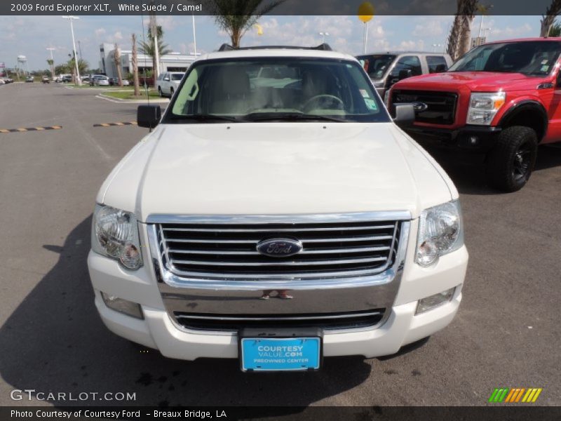 White Suede / Camel 2009 Ford Explorer XLT