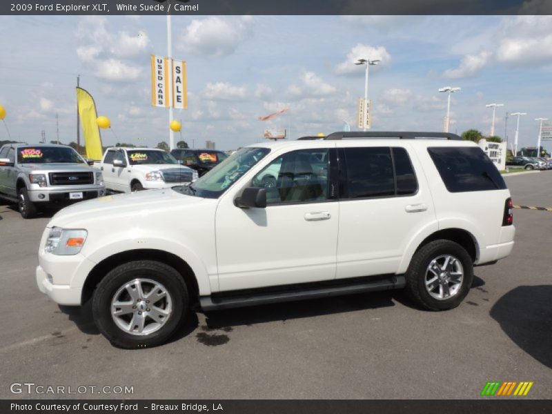 White Suede / Camel 2009 Ford Explorer XLT