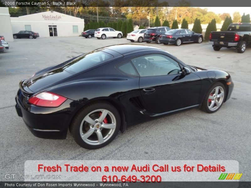 Black / Black 2008 Porsche Cayman S