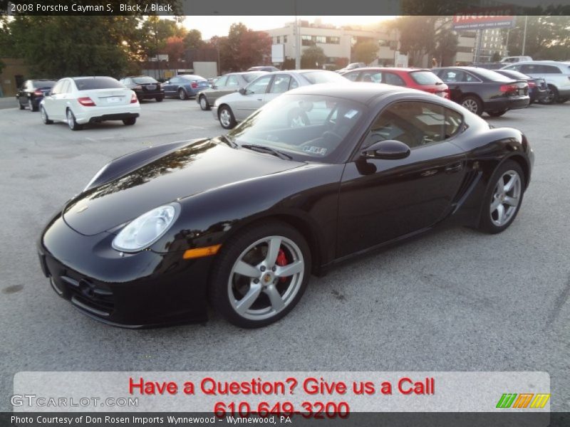 Black / Black 2008 Porsche Cayman S
