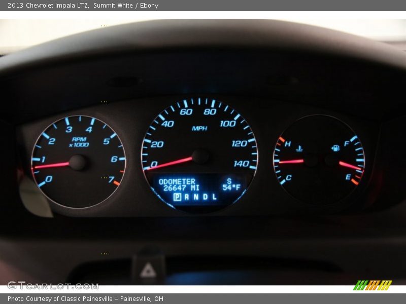 Summit White / Ebony 2013 Chevrolet Impala LTZ