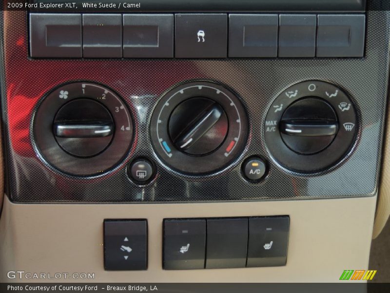 White Suede / Camel 2009 Ford Explorer XLT