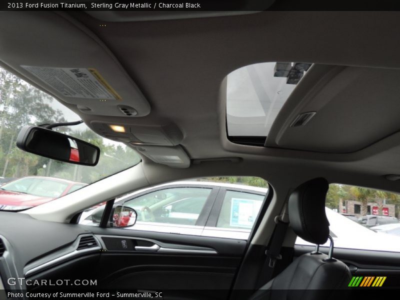 Sterling Gray Metallic / Charcoal Black 2013 Ford Fusion Titanium